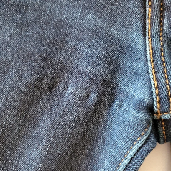 Levis Mid Rise Skinny Jean Dark Wash Stetch Denim Size 4 - Picture 11 of 12